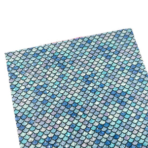 (NEW) Blue Mermaid Scales Chunky Glitter