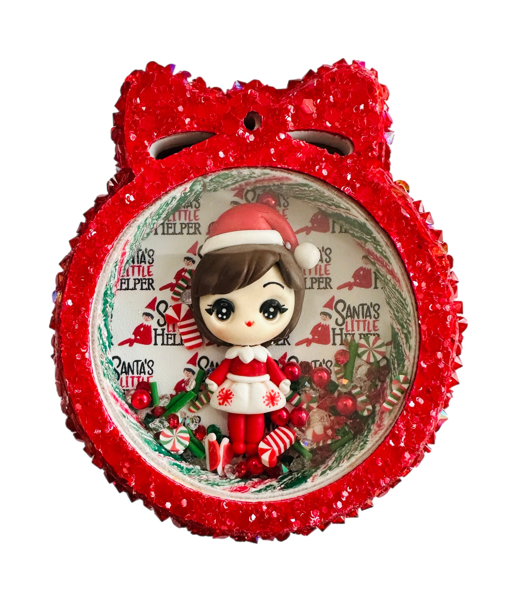 Coquette Bow Christmas Ornament Shaker Die