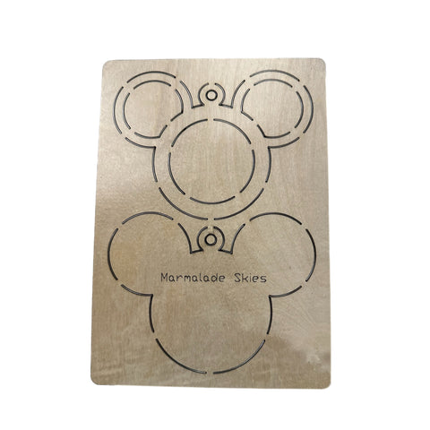 (SAMPLE)  Mouse Head Ornament Shaker Die