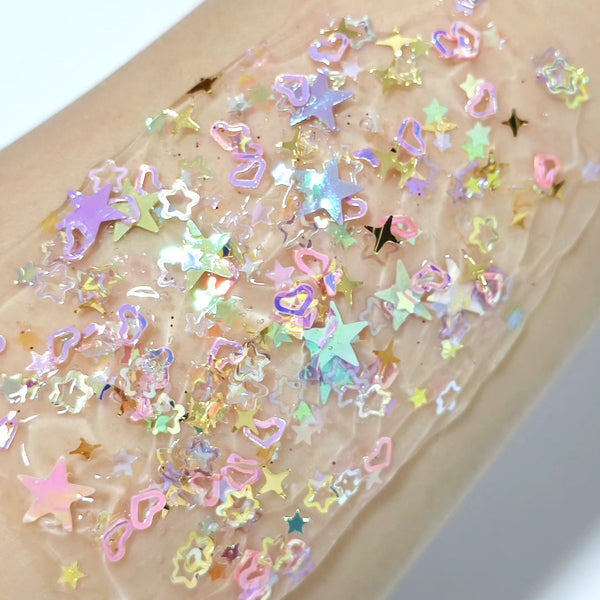 Pastel Star Dust Glitter Hair Gel