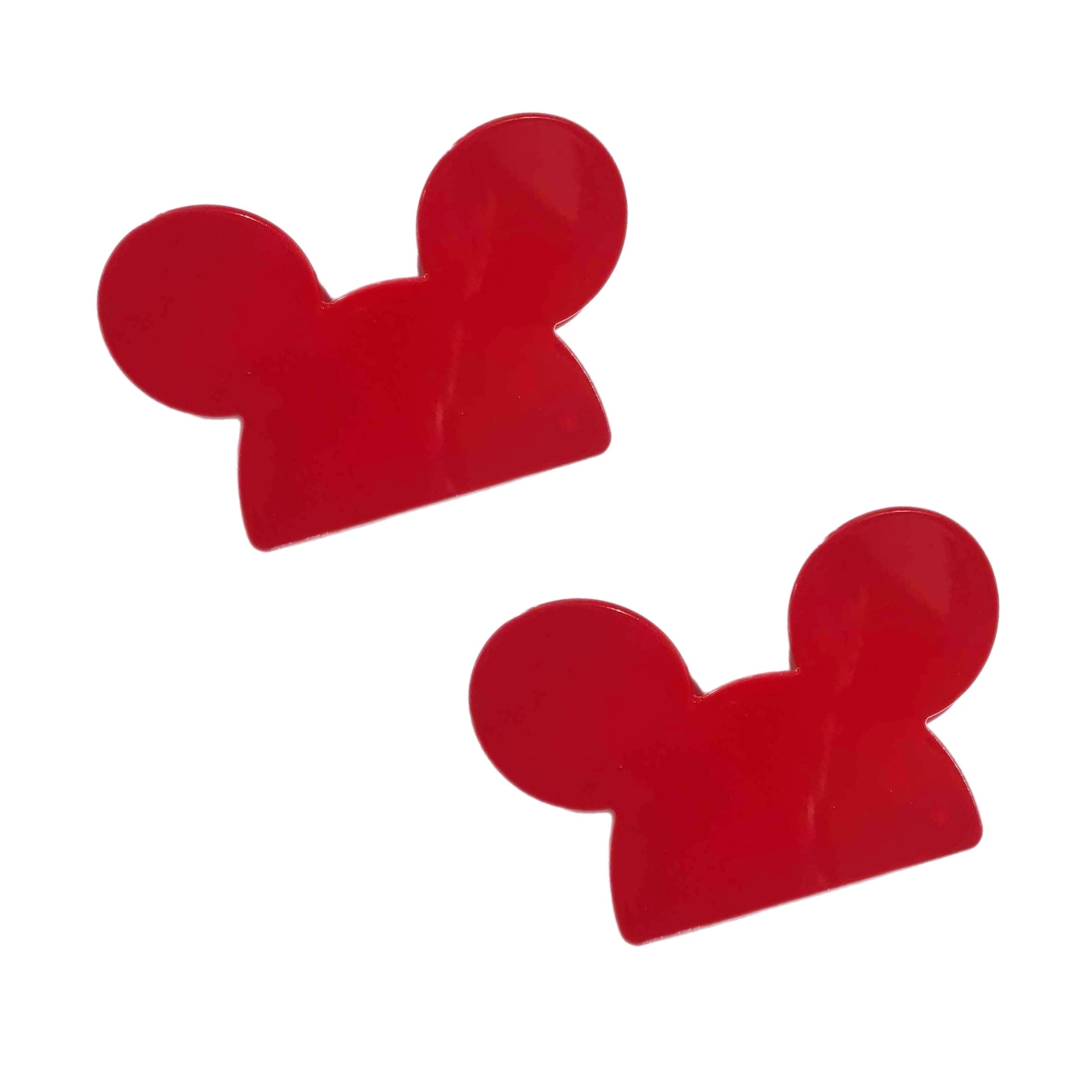 Red Mouse Head Claw Clip