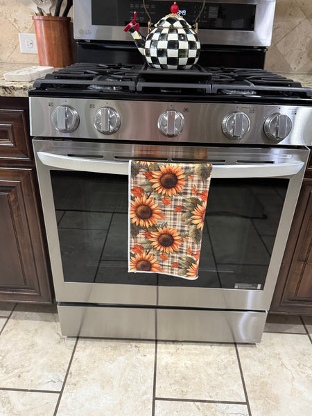 Sunflower Symphony Double-Sided Hand Towel