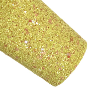 (New)Yellow Speckled Chunky Glitter