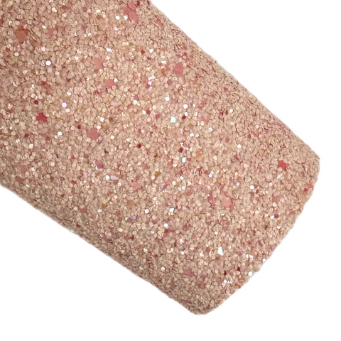 (New)Peach Speckled Chunky Glitter