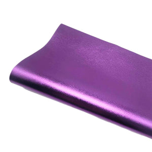 (New)Purple Metallic Faux Leather
