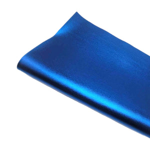 Royal Blue Metallic Faux Leather