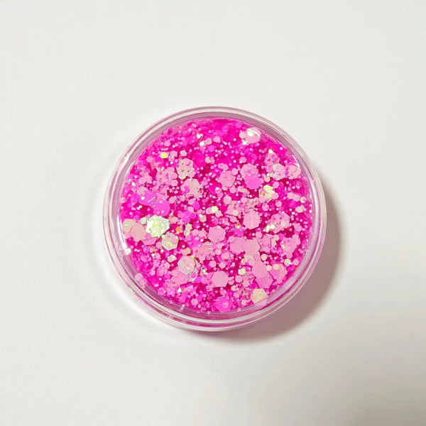 Hot Pink Glitter Hair Gel