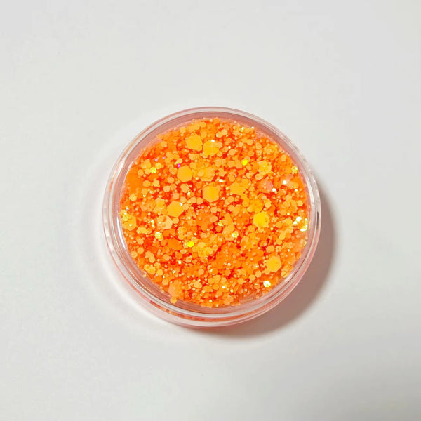 Orange Glitter Hair Gel