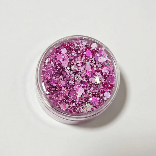Shades of Pink Glitter Hair Gel