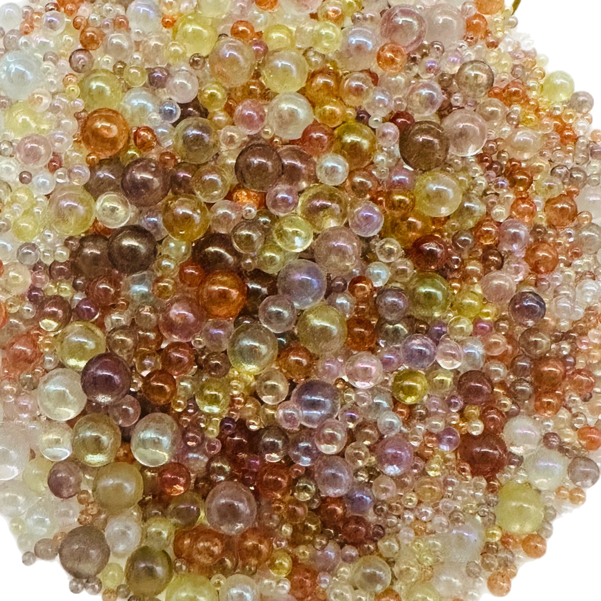 Desert Sand Glass Bubbles Beads