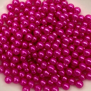 Hot Pink Pearlescent Beads