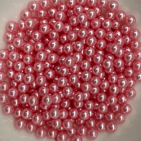 Pink Pearlescent Beads