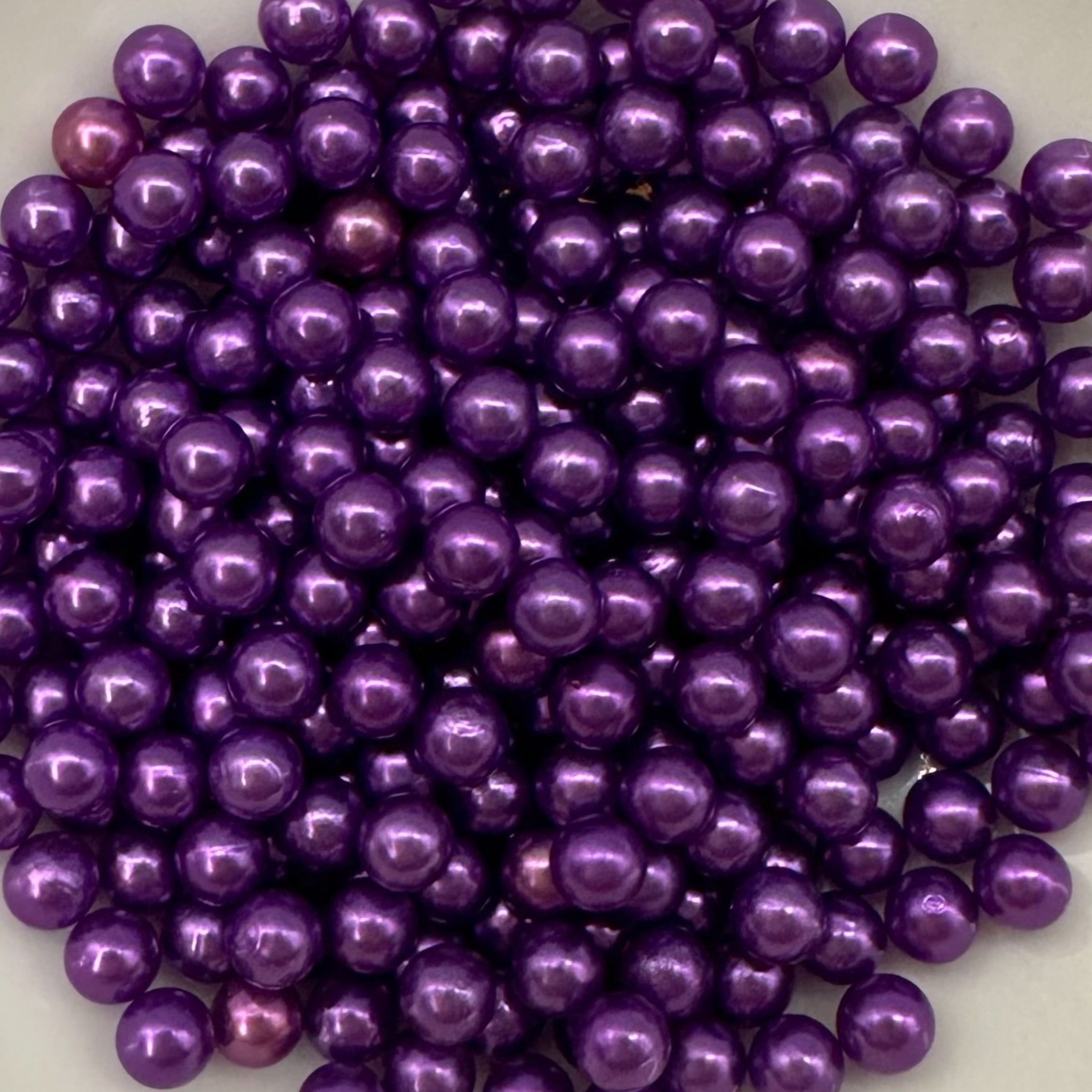 Purple Pearlescent Beads