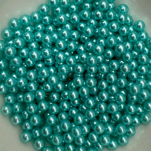 Aqua Pearlescent Beads
