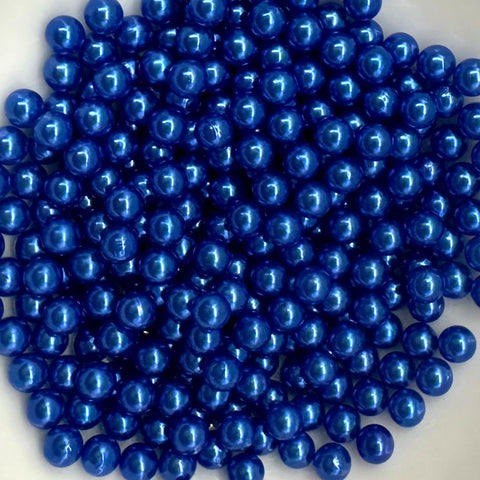 Blue Pearlescent Beads