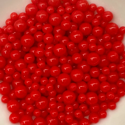 Red Round Multi Size Bead Filler