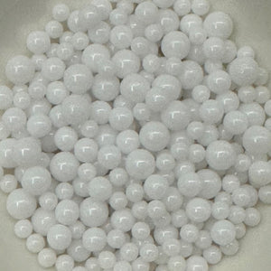 White Round Multi Size Bead Filler
