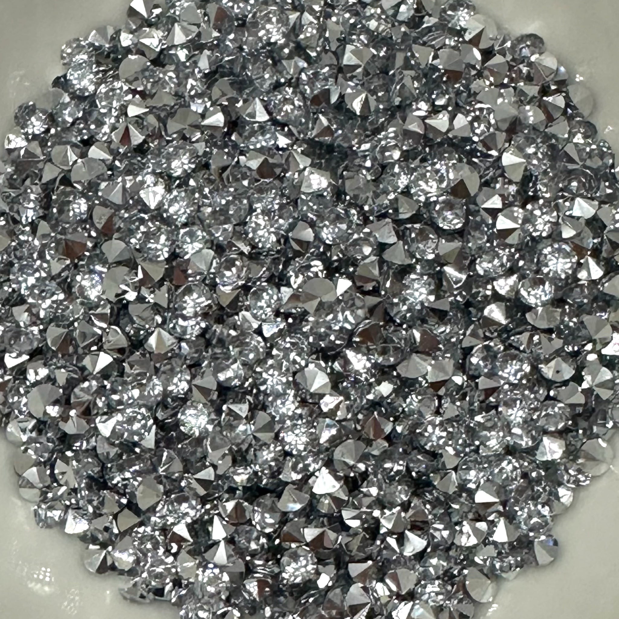 Platinum & Silver Metallic Bottom Diamonds