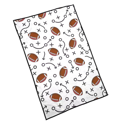 Football & Plays Double-Sided Hand Towel