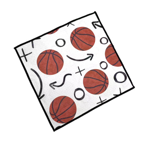 Basketball & Plays Double-Sided Wash Cloth