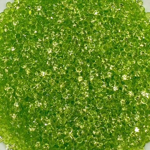 Lime Green Diamond Gems 3mm