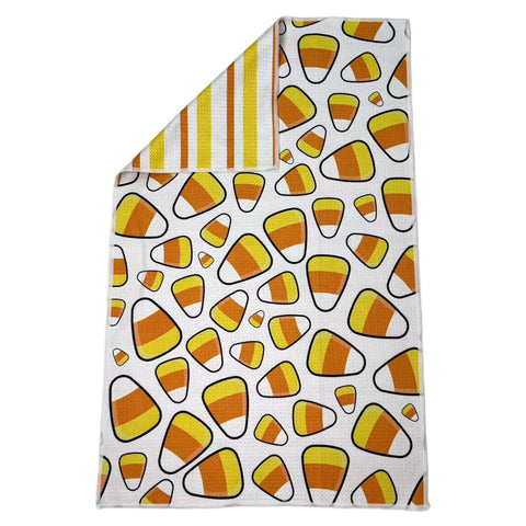 Candy Corn Reversible Hand Towel