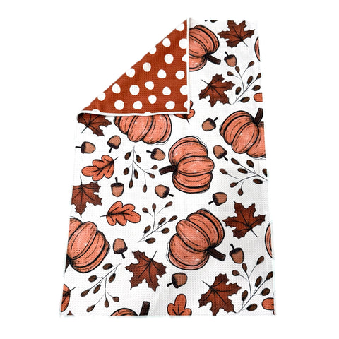 Fall Feels Reversible Hand Towel