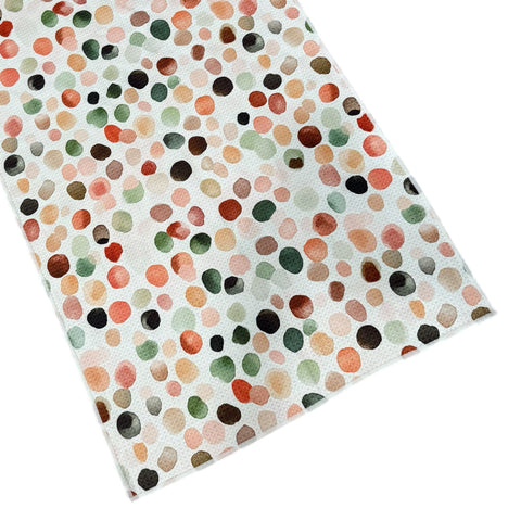 Autumn Dots Double-Sided Hand Towel