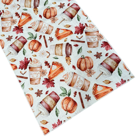 Pumpkin Spice Delight Double-Sided Hand Towel