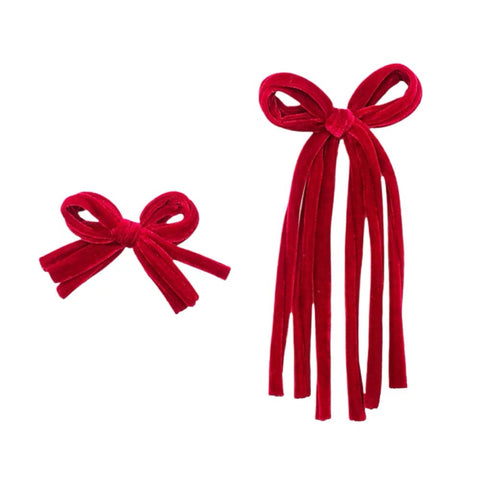 Funky Red Velvet Bow
