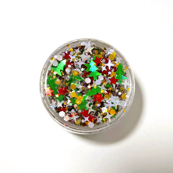 Holly Jolly Glitter Hair Gel