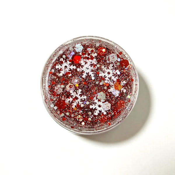 Christmas Snow Flakes Glitter Hair Gel
