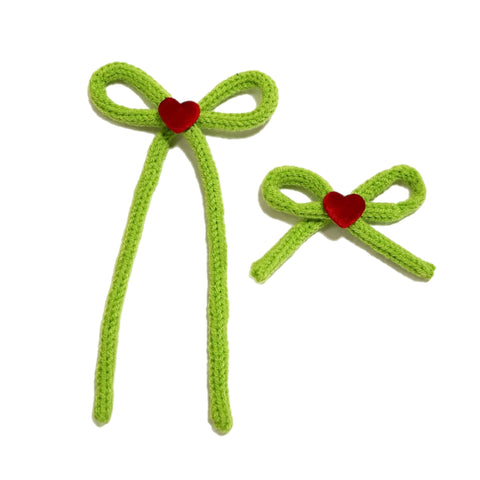Grinchy Dainty Simple Bow
