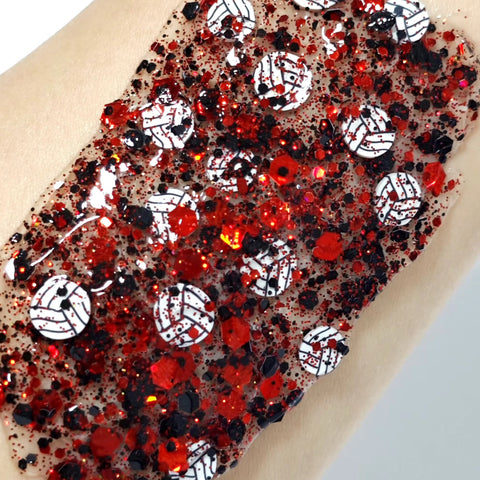 Volleyball Glitter Hair Gel