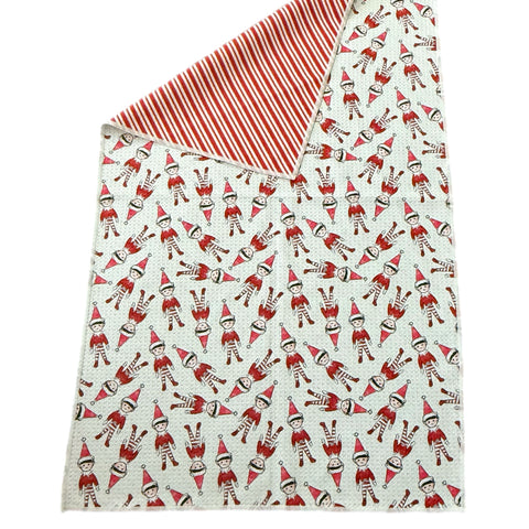 Naughty Elf Reversible Hand Towel