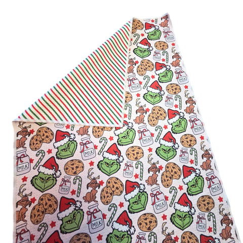 Grinch Cookies Reversible Hand Towel