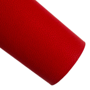 True Red Lychee Faux Leather