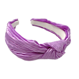 Light Purple Plisse Knotted Headband