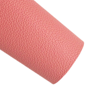 Luscious Light Pink Lychee Faux Leather