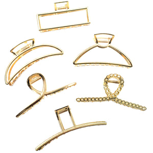Gold Plated Claw Clips