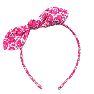 Pick of the Patch Thin Hand Tied Knotted Bow Headband