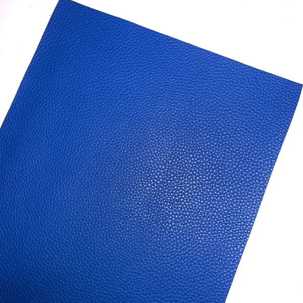 Royal Blue Lychee Faux Leather