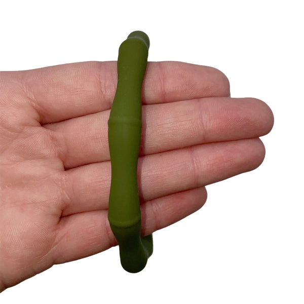 Olive Bamboo Bangle Key Ring (Silicone)
