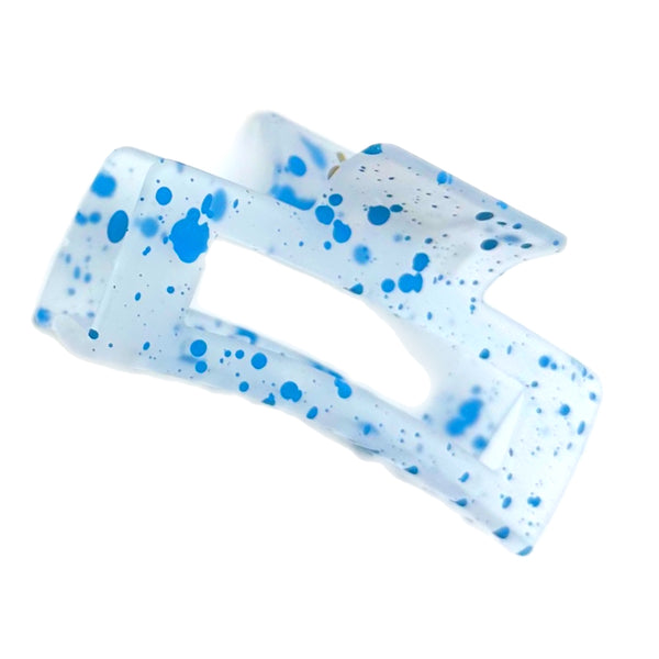 Paint Splatter Rectangle Claw Clips