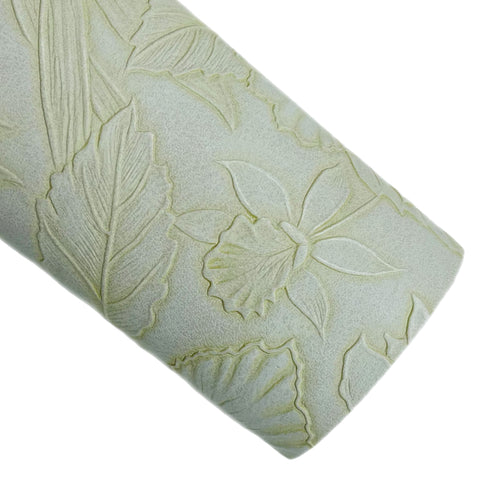 Birch Floral Embossed Faux Leather