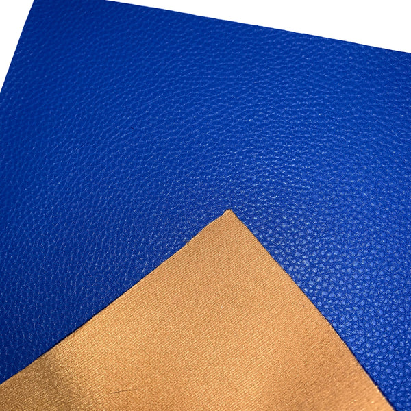 Royal Blue Lychee Faux Leather