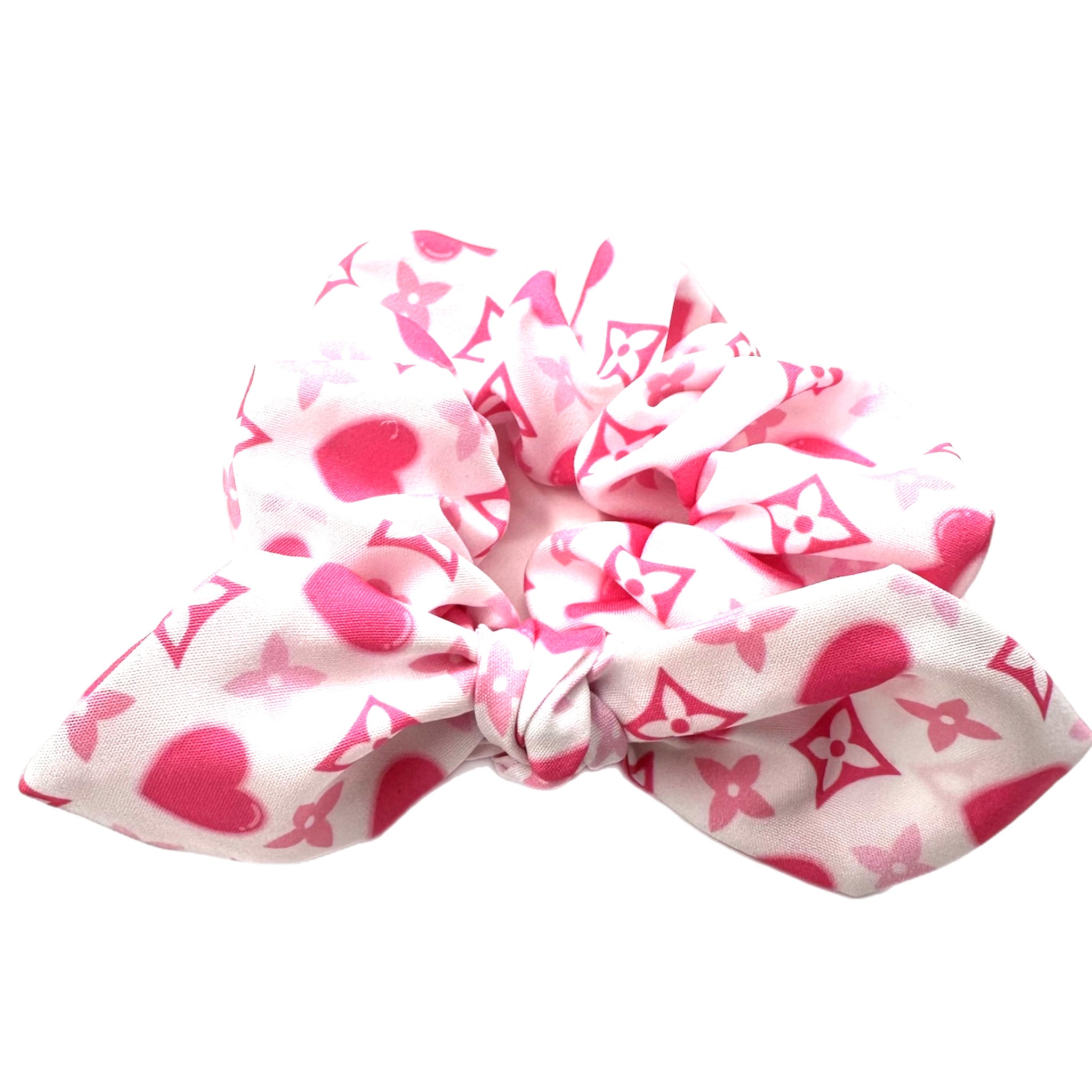 Kick Start My Heart! Hand Tied Knotted Bow Scrunchie