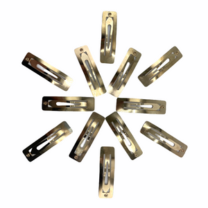 RECTANGLE Gold Snap Clips - 50mm