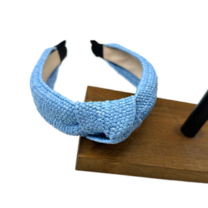 Blue Rattan Knotted Headband