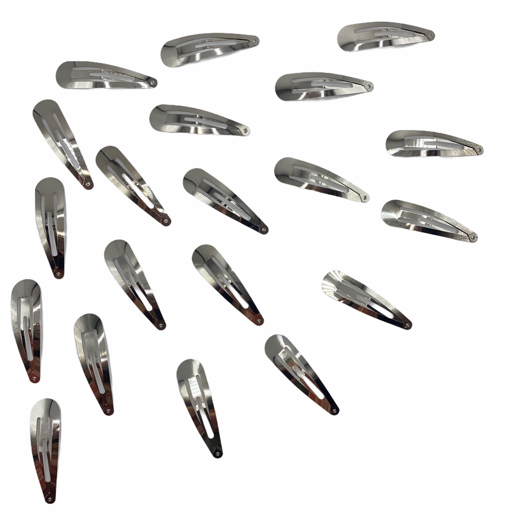 Silver Snap Clips - 80mm